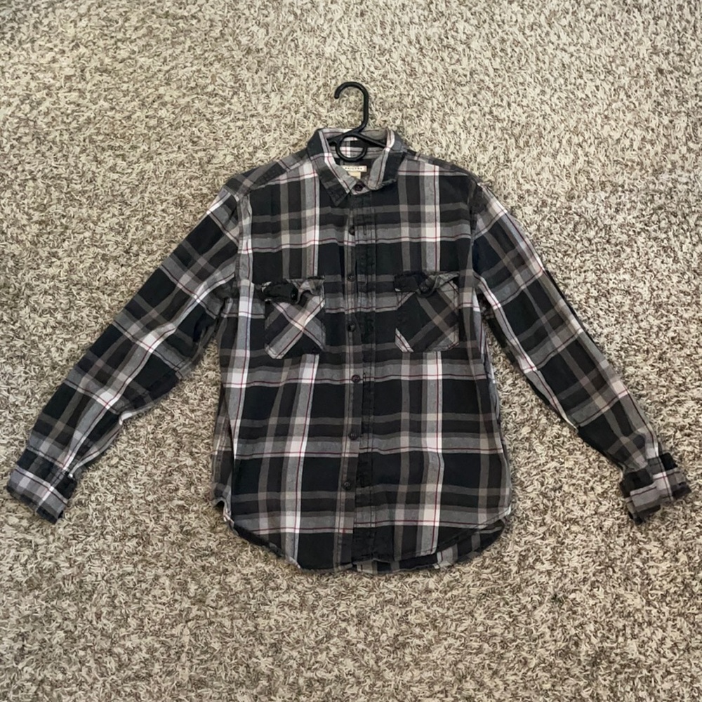 Black and Grey Flannel, Red Accents